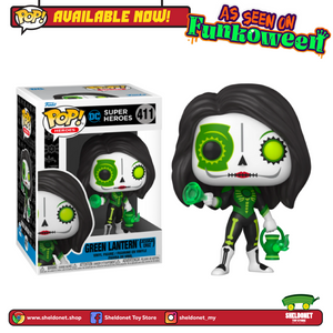 [IN-STOCK] Pop! Heroes: Green Lantern - Jessica Cruz (Dia De Los Muertos) - Sheldonet Toy Store