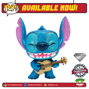 Pop! Disney: Lilo and Stitch -Stitch With Ukelele (Diamond Glitter) [Exclusive] - Sheldonet Toy Store