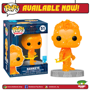 Pop! Artist Series: Infinity Saga - Hawkeye (Orange) With Pop! Protector