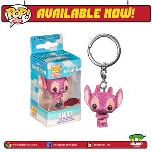 Pocket Pop! Keychain: Lilo & Stitch - Angel (Diamond Glitter) [Exclusive] - Sheldonet Toy Store