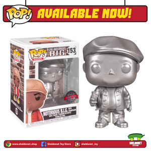Pop! Rocks: Notorious B.I.G - Notorious B.I.G With Champagne [Platinum Metallic] [Exclusive] - Sheldonet Toy Store