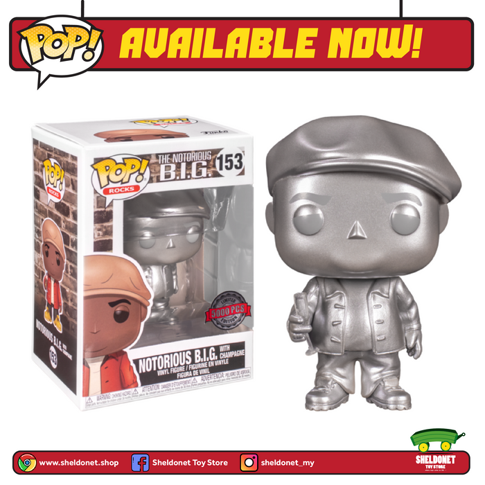 Pop! Rocks: Notorious B.I.G - Notorious B.I.G With Champagne [Platinum Metallic] [Exclusive]
