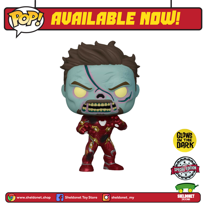 Pop! Marvel: What If…? - Zombie Iron Man (Glow In The Dark) [Exclusive]