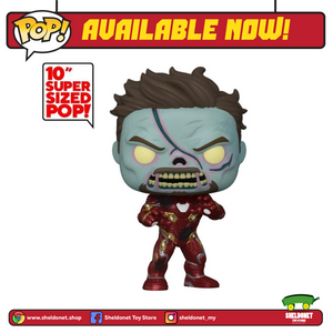 Pop! Marvel: What If…? - Zombie Iron Man 10" Inch (Metallic) [Exclusive]