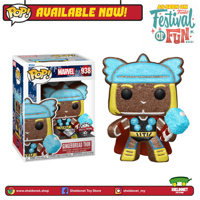 Pop! Marvel: Holiday - Thor (Gingerbread Man) [Diamond Glitter] [Exclusive]