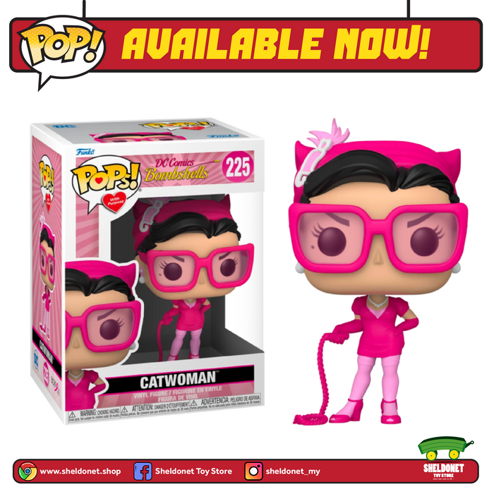 [IN-STOCK] Pop! Heroes: DC Bombshell - Catwoman (Breast Cancer Awareness)