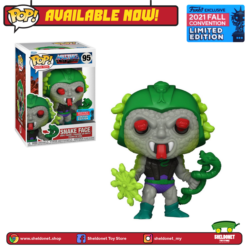 [IN-STOCK] Pop! Vinyl: Masters Of The Universe - Snake Face [Fall Convention Exclusive 2021]