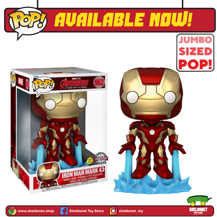 Pop! Marvel: Avengers 2: Age Of Ultron - Iron Man 10" Inch [Glow In The Dark] [Exclusive]