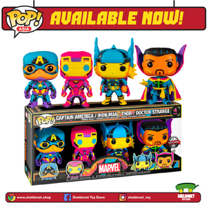 Pop! Marvel: Blacklight 4-Pack [Exclusive] - Sheldonet Toy Store