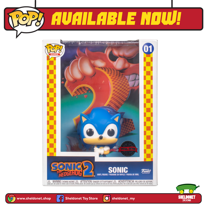 Pop! Games Cover: Sonic The Hedgehog 2 - Sonic (Exclusive)