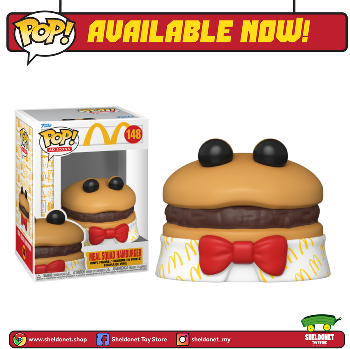 [IN-STOCK] Pop! Ad Icons: McDonalds - Meal Squad Hamburger