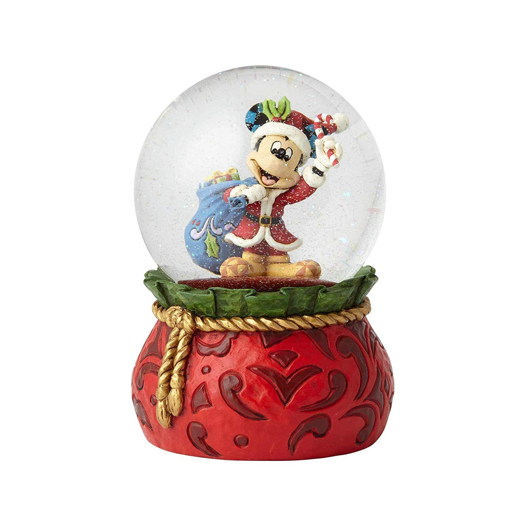 Department 56 : Santa Mickey Water Globe - Sheldonet Toy Store