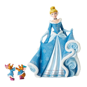 Enesco : Disney Showcase - Holiday Cinderella with Mice - Sheldonet Toy Store