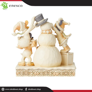 Enesco: Disney Traditions - Frosty Friendship Fab Four White Woodlands