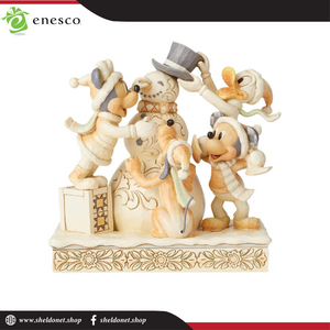 Enesco: Disney Traditions - Frosty Friendship Fab Four White Woodlands