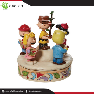Enesco: Peanuts By Jim Shore - Charlie Brown And Friends Around Christmas - Sheldonet Toy Store