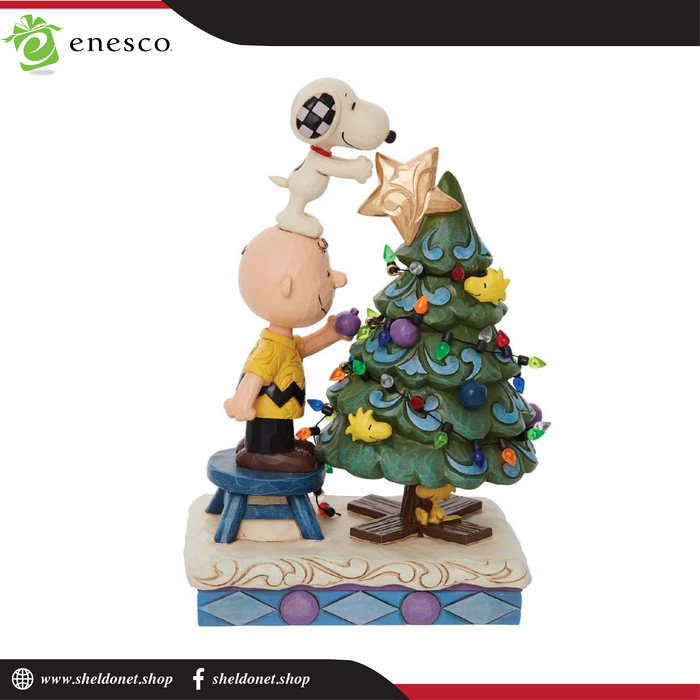 Enesco: Peanuts By Jim Shore - Charlie Brown & Snoopy Decorating Tree