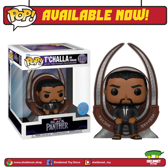 Funko Pop! Deluxe: Black Panther Legacy - T’Challa on Throne [Exclusive]
