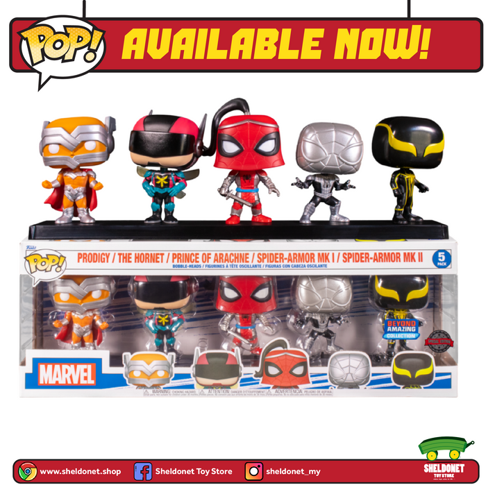 Pop! Marvel: Year Of The Spider - Spider-Man (5-Pack) [Exclusive]