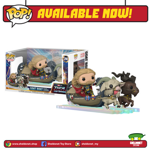 [IN-STOCK] Pop! Rides: Thor: Love And Thunder - Thor,Toothgnasher And Toothgrinder With Goat Boat [Exclusive]