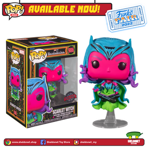 [IN-STOCK] Pop! Marvel: Wandavision - Scarlet Witch (Blacklight) [Exclusive]