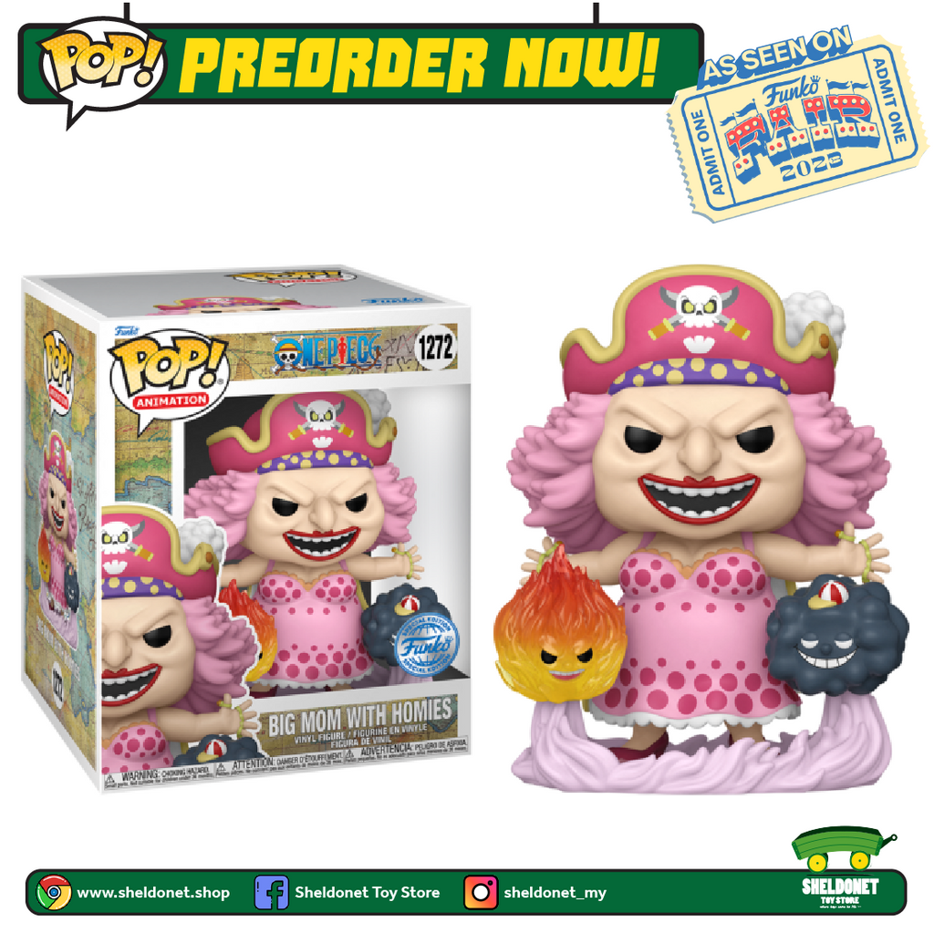 [PREORDER] Pop! Animation: One Piece - Big Mom with Homies 6" Inch [Exclusive] [FUNKO FAIR 2023]