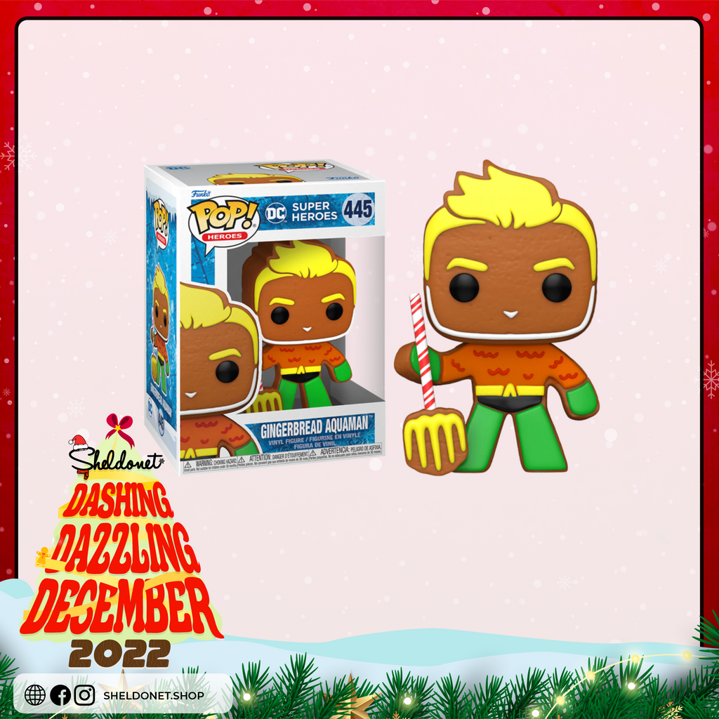 Pop! Heroes: DC Holiday - Aquaman (Gingerbread Man)
