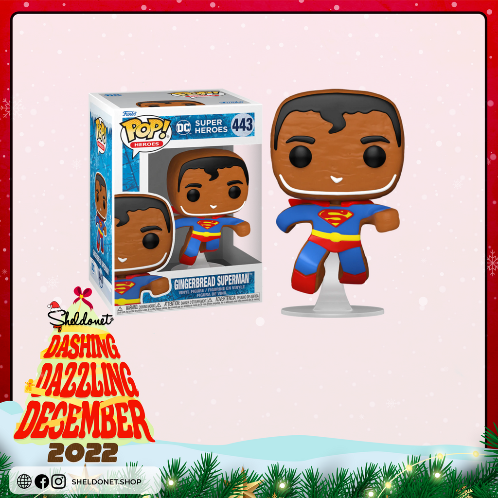 Pop! Heroes: DC Holiday - Superman (Gingerbread Man)