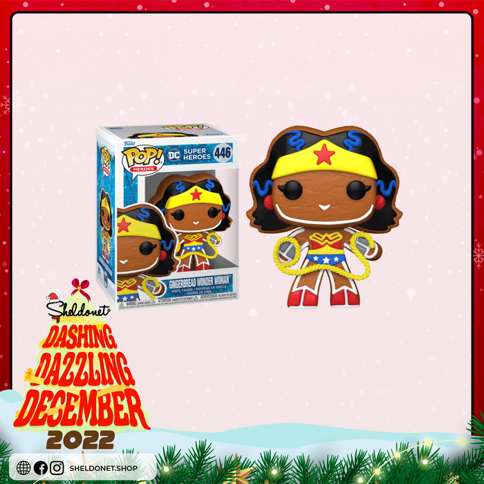 Pop! Heroes: DC Holiday - Wonder Woman (Gingerbread Man)