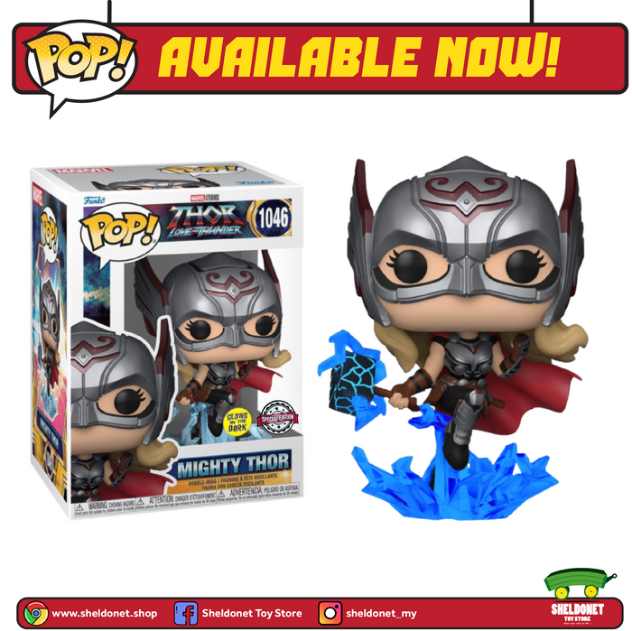 [IN-STOCK] Pop! Marvel: Thor: Love And Thunder - Mighty Thor [Glow In The Dark] [Exclusive]