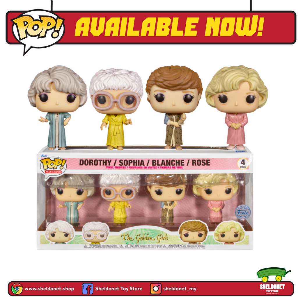 Pop! TV: The Golden Girls - Rose, Dorothy, Blanche & Sophia in Robes (4-Pack) [Exclusive]