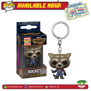 [IN-STOCK] Pocket Pop! Keychain: Guardians Of The Galaxy: Vol. 3 - Rocket Raccoon [FUNKO FAIR 2023]