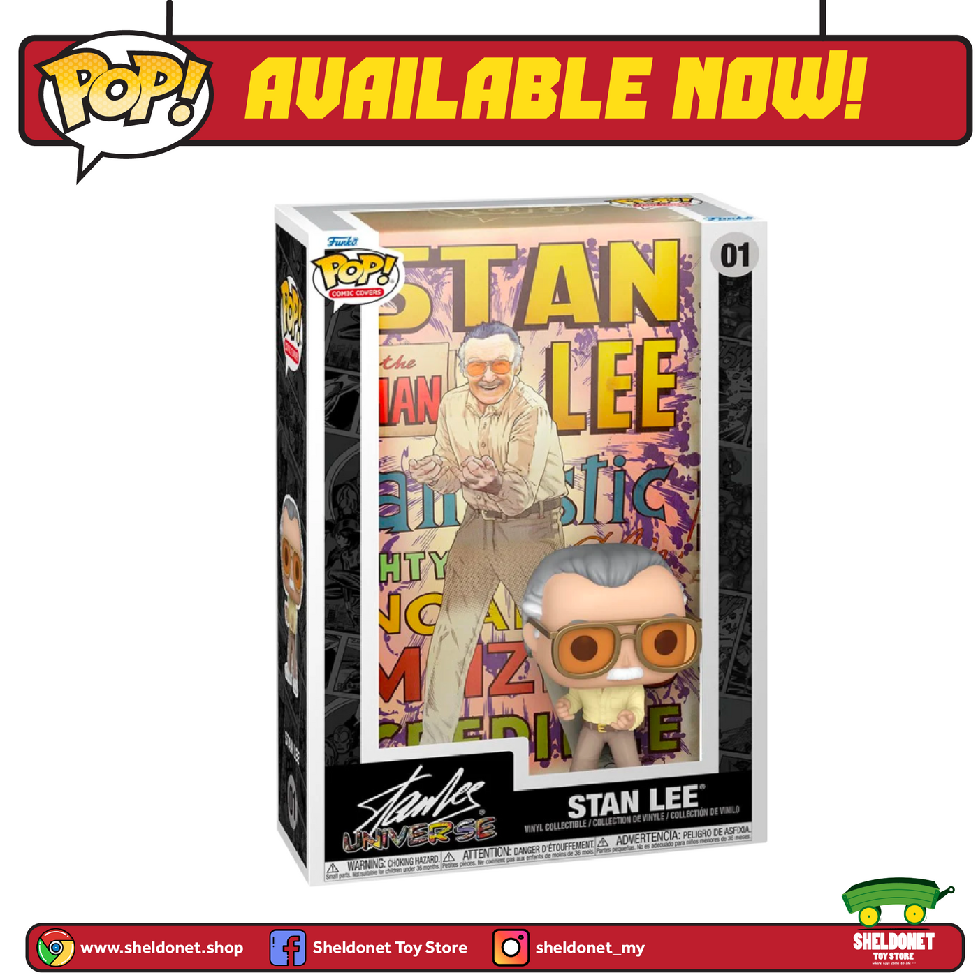 IN-STOCK] Pop! Comic Covers: Marvel - Stan Lee – Sheldonet Toy Store