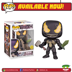 Pop! Marvel: Venom With Mjolnir And Sword (Glows In The Dark) [Exclusive]