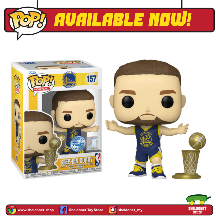 Pop! NBA: Warriors - Stephen Curry With Trophy [Exclusive]