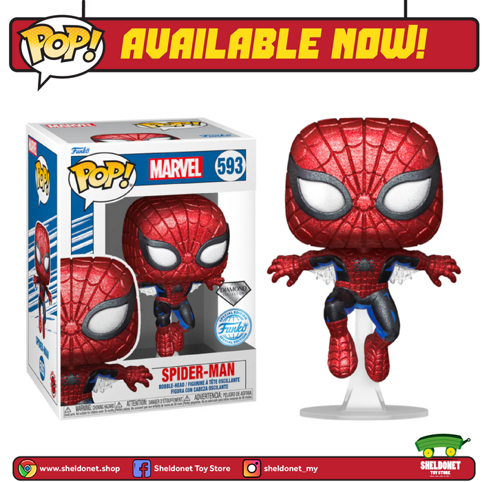 Pop! Marvel: 80th - First-Appearance Spider-Man (Diamond Glitter) [Exclusive]