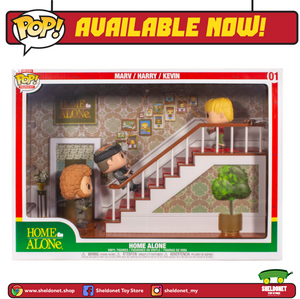 Pop! Movie Moments Deluxe: Home Alone - Kevin, Marv & Harry - Staircase [Exclusive]