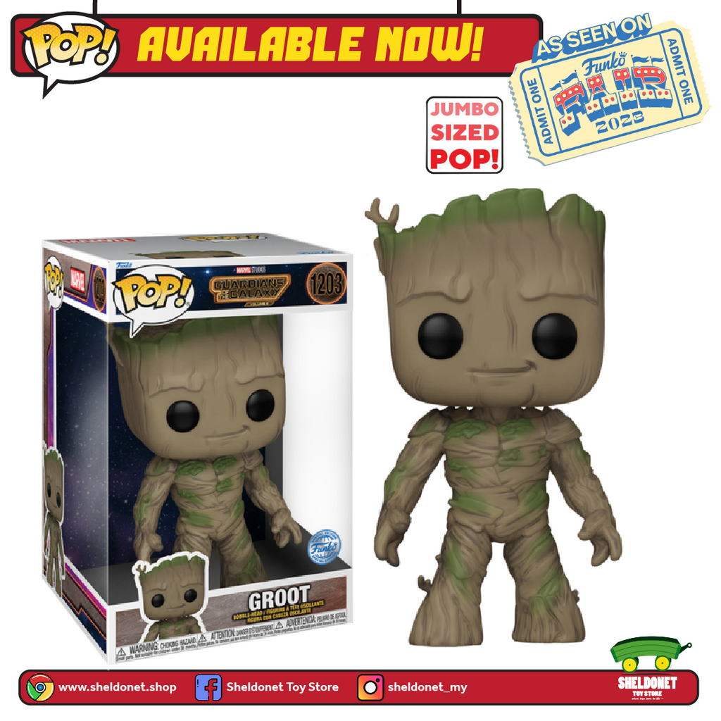 [IN-STOCK] Pop! Marvel: Guardians Of The Galaxy: Vol. 3 - Groot 10" Inch [Exclusive] [FUNKO FAIR 2023]
