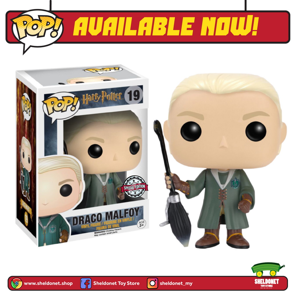 Pop! Movies: Harry Potter - Quidditch Draco (Exclusive) - Sheldonet Toy Store