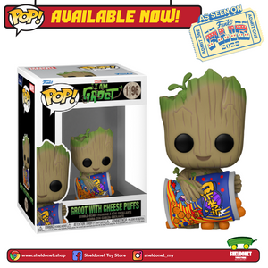 [IN-STOCK] Pop! Marvel: I Am Groot - Groot With Cheese Puffs [FUNKO FAIR 2023]