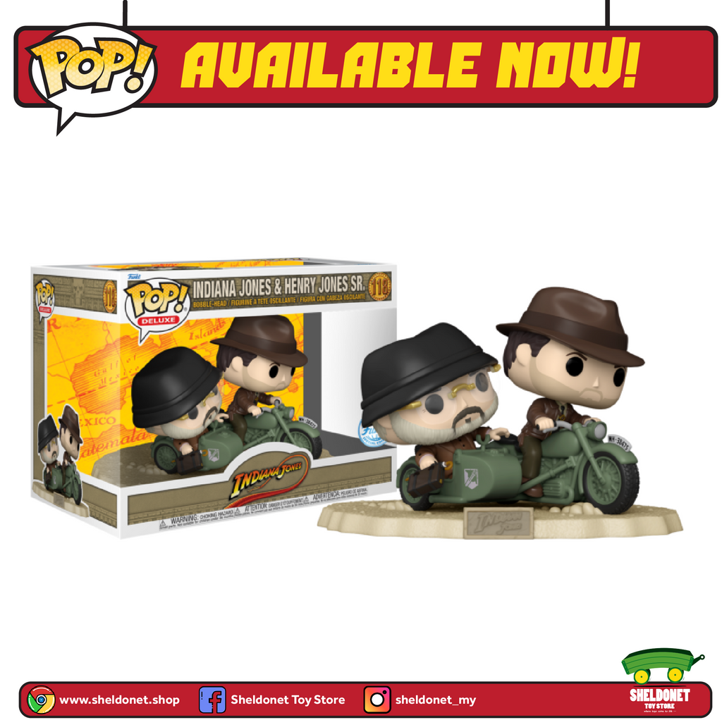Pop! Rides Super Deluxe: Indiana Jones And The Last Crusade - Indiana Jones And Henry Jones Sr.  [Exclusive]