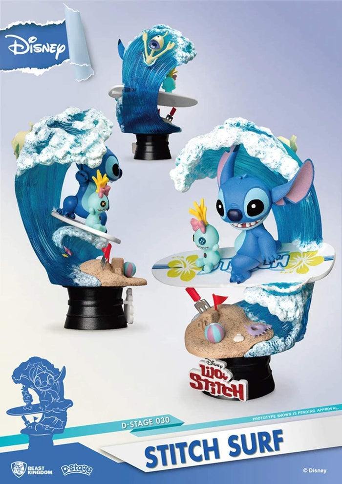 [STITCH BUYING FRENZY] Diorama Select DS-030 Disney Lilo & Stitch: Stitch Surf-Up Diorama