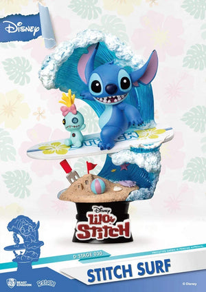 [STITCH BUYING FRENZY] Diorama Select DS-030 Disney Lilo & Stitch: Stitch Surf-Up Diorama - Sheldonet Toy Store