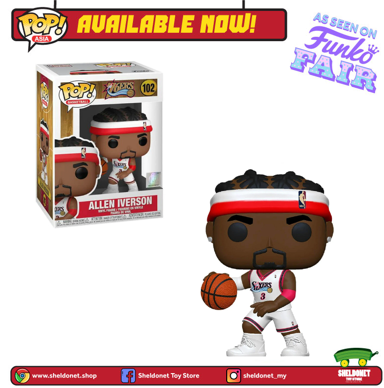 [IN-STOCK] Pop! NBA: Legends - Allen Iverson (Philadelphia 76ers) - Sheldonet Toy Store