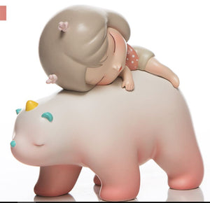 Robanshie Bear  白夜童话-暖熊·绮梦-彩虹蓝 - Sheldonet Toy Store