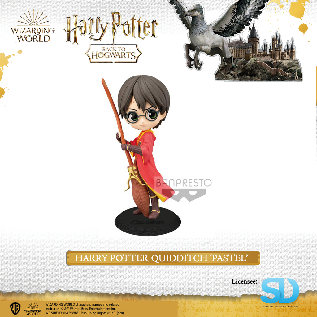 Banpresto: Q Posket - Wizarding World - Harry Potter Quidditch  (Pastel Colouring) - Sheldonet Toy Store