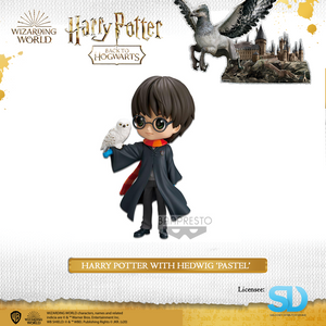 Banpresto: Q Posket - Wizarding World - Harry Potter with Hedwig (Light Colouring) - Sheldonet Toy Store