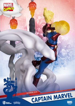 Beast Kingdom: Diorama Stage-019-MARVEL COMICS-Captain Marvel