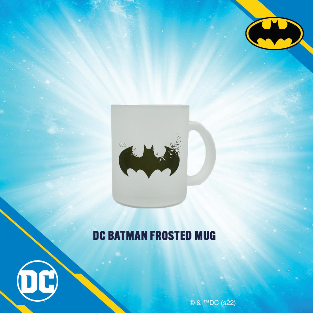 DC: Batman Frosted Glass Mug (Bats)