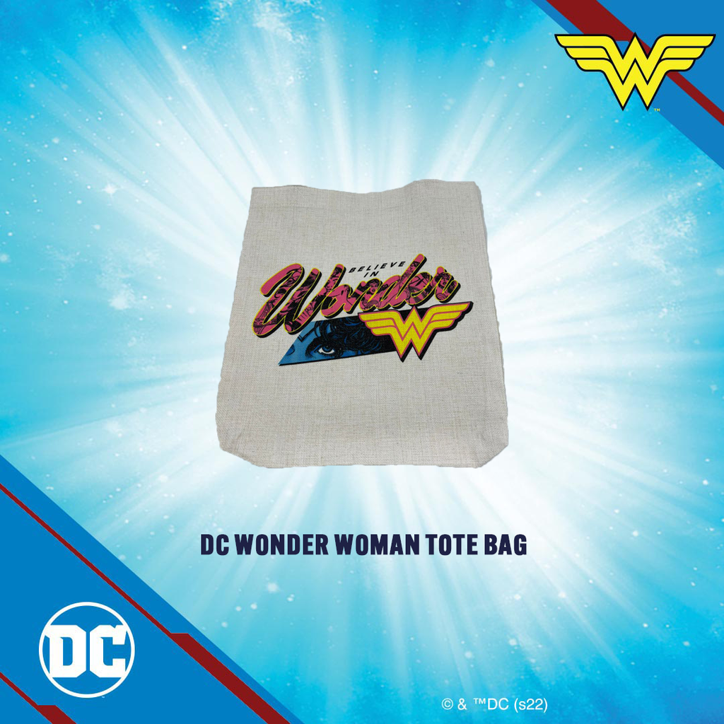 DC: Wonder Woman Linen "Believe In Wonder" Totebag
